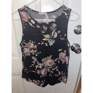 Women Ladies Bombom Floral Blouse Sleeveless Size Small
